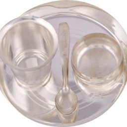 Pack of 4 Silver Plated Silver Plated dinner Set Dinner Set-image-3