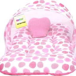 Cotton Infants New Born Baby Care Essential Bedding Set Combo Mosquito Net-image-35