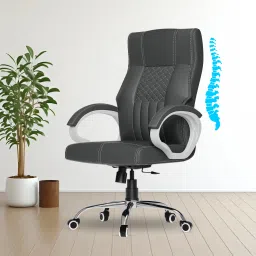 Chair, Office Chair, Study Chair with 3 Years Warranty Leatherette Office Executive Chair-image-87