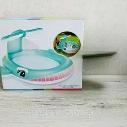 tiny tales Whale Inflatable (IND*9632) Pool Spray Water With Free Electric Pump Inflatable Swimming Pool-picture-44