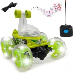 NEW_360 Degree Plastic Rolling Remote Control Stunt Car with Music & Lights-image-62