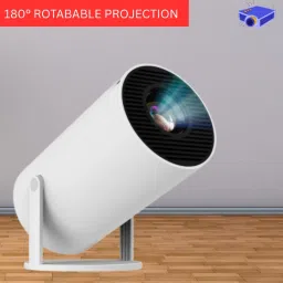 CLAIRBELL Mini HD Projector for Home 4KSupport With Built-in App Netflix/Prime/YouTubeZ319 (4500 lm / 1 Speaker / Wireless / Remote Controller) Portable Projector-58