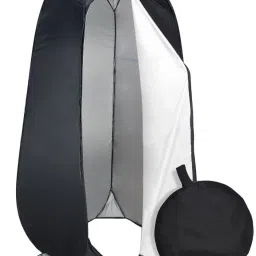 Hiffin ®Outdoor Pop Up Dressing Changing Foldable Shower Camp Toilet Changing Room Black Reflector Umbrella-14