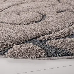 shag weaving Grey Polyester Carpet image 3