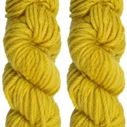 Ganga Motu Thick Wool Hand Knitting Yarn (Mustard Shade no-144, 200Gm)-picture-34