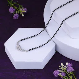 MAIRA 925 Sterling Pure Silver Mangasutra/ Tanmaniya Gift For Women Sterling Silver Mangalsutra-picture-27