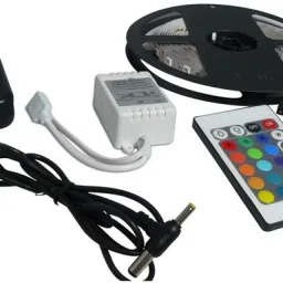 RGB LED Light Strip Gift Pack Color Changing Rope Lights with IR Remote Adaptor Recessed Ceiling Lamp-19