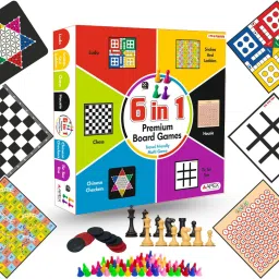 6 in 1 Board Game Housie chess Ludo Tic Tac Toe Snakes &Ladder Chinese checkers Party & Fun Board Game-picture-21