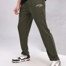 Men Solid Green Track Pants-image-64