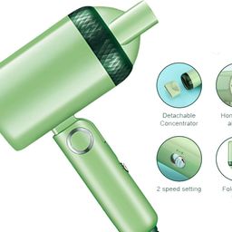MMTELECOMM Foldable Hair Dryer with 2 Speed Settings and Overheat Safety Hair Dryer-image-54