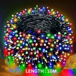 1 LEDs 10 m Multicolor Steady Bulb Rice Lights-image-28