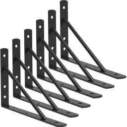 Shelf Brackets 12 Inch Heavy Duty Metal Shelf Holders, Rustic Iron Floating 12 inch Shelf Bracket-15