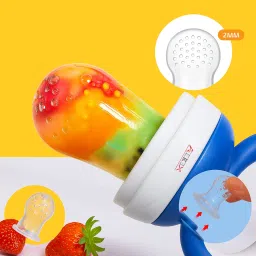 aerex Silicone Food Pacifier Soft Baby Fruit Nibbler Chewing Nibbler for Babies Teether and Feeder image 4