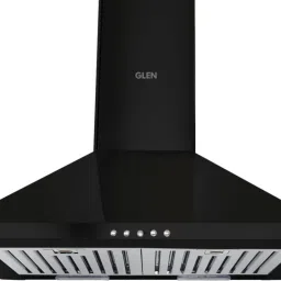 Chimney Mia BLK 60 1100M3 BF LTW Pyramid 60 cm| Baffle Filter | Low Noise Wall Mounted Black 1100 m3/h Chimney-image-27