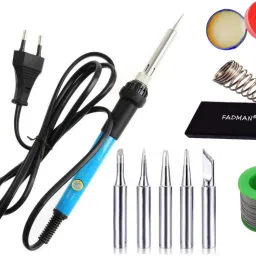 Round Tip Soldering Kit 60 W With Solder Wire | Soldering Paste Flux | Stand | 60 W Temperature Controlled-23