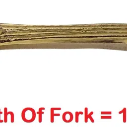a&h Set of 12 piece Brass Dinner Fork Set Multipurpose Use Forks Set Brass Dinner Fork Set image 3
