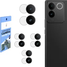 BERRIES Back Camera Lens Glass Protector for VIVO T2 PRO 5G [Unbreakable Polycarbonate Material]-image-14