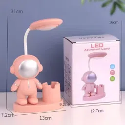 bvm 3 in 1 USB Astronaut Desk Lamp with with Pencil Sharpener & Pen Holder Stand Study Lamp image 3