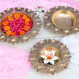 amaya decors Akhand Dia Urli Set of 3-picture-30