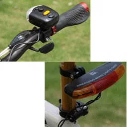 alexvyan 3 in 1 Cycling Bicycle Bike Turn Signal Indicator LED Front Rear Light Combo image 2