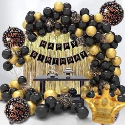 Happy Birthday Black Gold Chrome Birthday-24