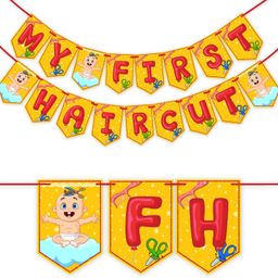 wobbox My First Hair Cut Banner, Mundan Ceremony Banner, Mundan Ceremony Decoration Banner-picture-9