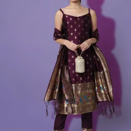 Women Cotton Silk Kurta Pant Dupatta Set-image-64