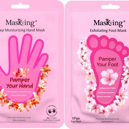 Deep Hydration Hand and foot mask Set for Moisturisation, skin care combo pack, 1 pair each-5