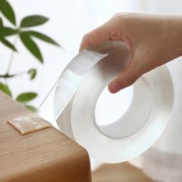 Double Sided Tape Heavy Duty, Transparent Strong Adhesive Mounting Trackless Removable Washable for Tape for Posters, Carpets, Photo Frames, Home,Kitchen,Office,Car Decor 3 Meter Tapes (Manual)-26