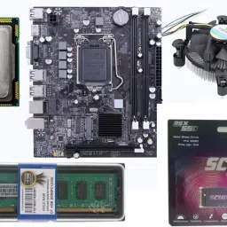 Thunderz h61 kit with i5 3rd +4gb ddr3 ram + scuda 128gb NVMe + cpu fan Combo Motherboard-24