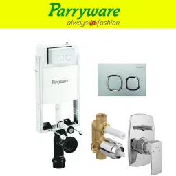 Half Frame Concealed Cistern, with divater body upper Euclid set of 1 pic 159 Dual Flush Tank-picture-8
