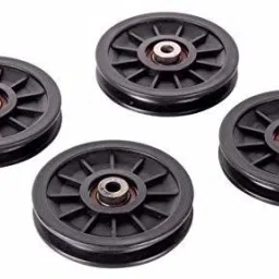 Exercise Machine Attachment Pulley 4inch with Inbuilt Bush and Bearing 4 Piece Climbing Pulley-14