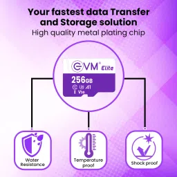 EVM MEMORY CARD 256 GB TF Card Class 10 100 MB/sMemory Card image 3