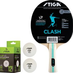 STIGA Clash Table Tennis Bat With Cup 40+ mm Table Tennis Balls Multicolor Table Tennis Racquet-picture-10
