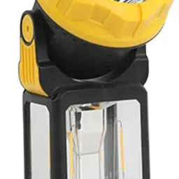 HW1277-W (MULTI-FUNCTIONAL CAMPING LIGHT) 4 Speed Light Modes Yellow Plastic Hanging Lantern-1
