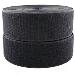 Velcro tape industial quality , 2 inches ( 50 m ) width,color black, pack of 5 mts Sew-on Velcro-image-2