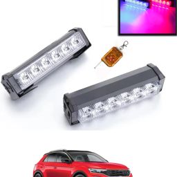 6LED/12V Police Light With Remote Red/Blue Colour For Car-279 Fog Lamp Car LED for Volkswagen (12 V, 55 W)-image-42