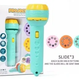 Mini Slide Projector Flashlight Torch, Kids Projection Light Toy-11