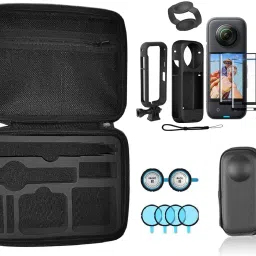 Hiffin Action Camera Accessories Kit for Insta 360 ONE X3 - Accessories Bag Camera Bag-picture-27