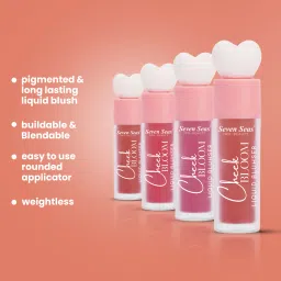 seven seas Long Lasting Pigmented Cheek Bloom Liquid Blusher & Lip Gloss image 3