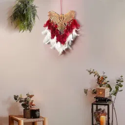 Dream catcher Phoenix Metal Wall Hanging Dreamcatcher for Home Decor Feather, Brass Dream Catcher-11