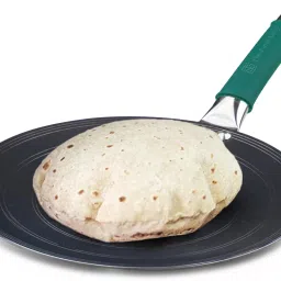 Pre-seasoned Light Iron Concave Tawa with Long Handle Silicone Grip - 10.7 inch Tawa 27 cm diameter-image-52