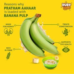 burpease Pratham Aahaar Baby Food Fullfilled With Sprouted Grains And Nuts(Banana) Cereal image 4