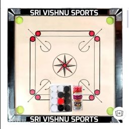 CARROM BOARD 20 INCHES MAINLY MADE FOR KIDS OR GIFTS ITEMS FOR KIDS Carrom Pawns-42