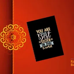 Raksha Bandhan Special Gift for Sister, A5 Notebook unruled/plain, 150 Pages-image-9