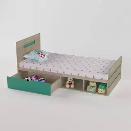 boingg! - a happy start Groovy Love Engineered Wood Drawer Storage Bed in Caribe Colour-picture-31