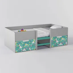 boingg! - a happy start Step Up Engineered Wood Box Storage Bed in Light Grey Colour-picture-20