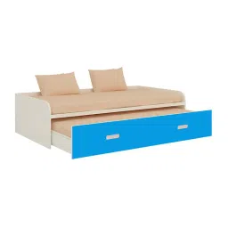 adona Celestia Engineered Wood Bed in Ivory Azure Blue Colour-picture-15