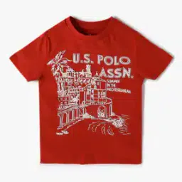u.s. polo assn. Boys Graphic Print Regular Fit Crew-Neck T-Shirt-picture-0
