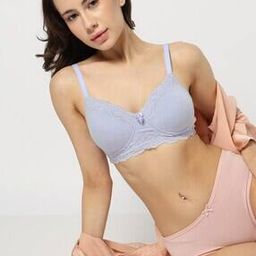 Lace Trim Lightly-Padded Bra-image-35